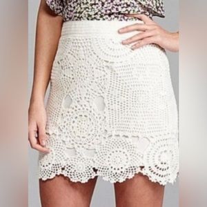 Gianni Bini Crochet Skirt Sz Small